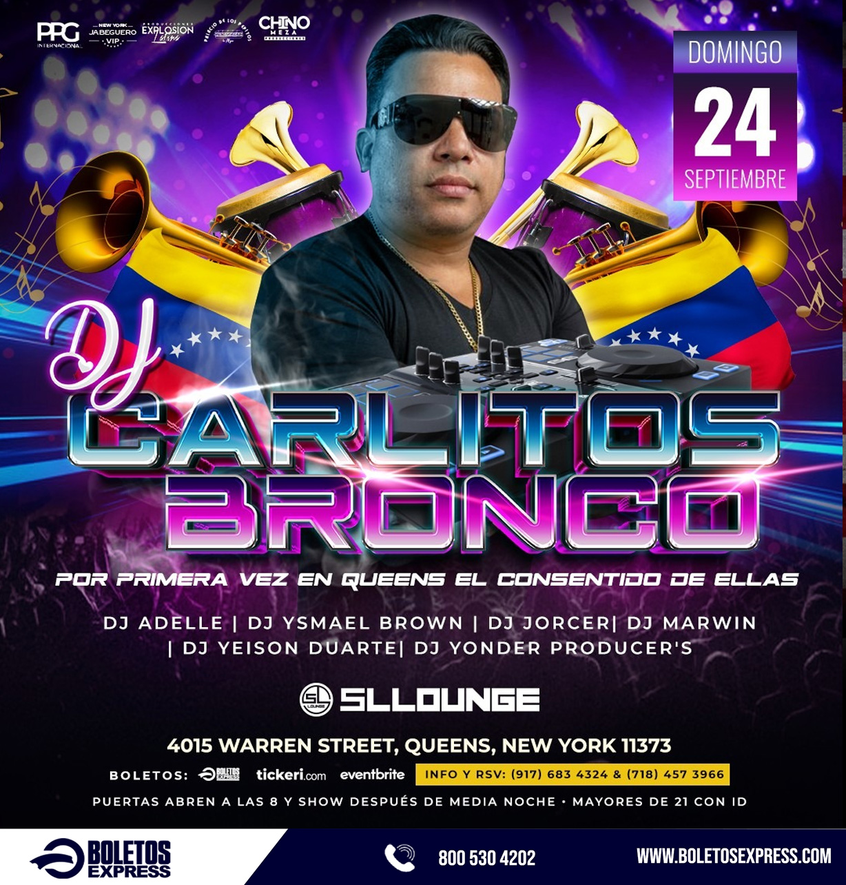 DJ CARLITOS BRONCO! POR PRIMERA VEZ EN NEW YORK