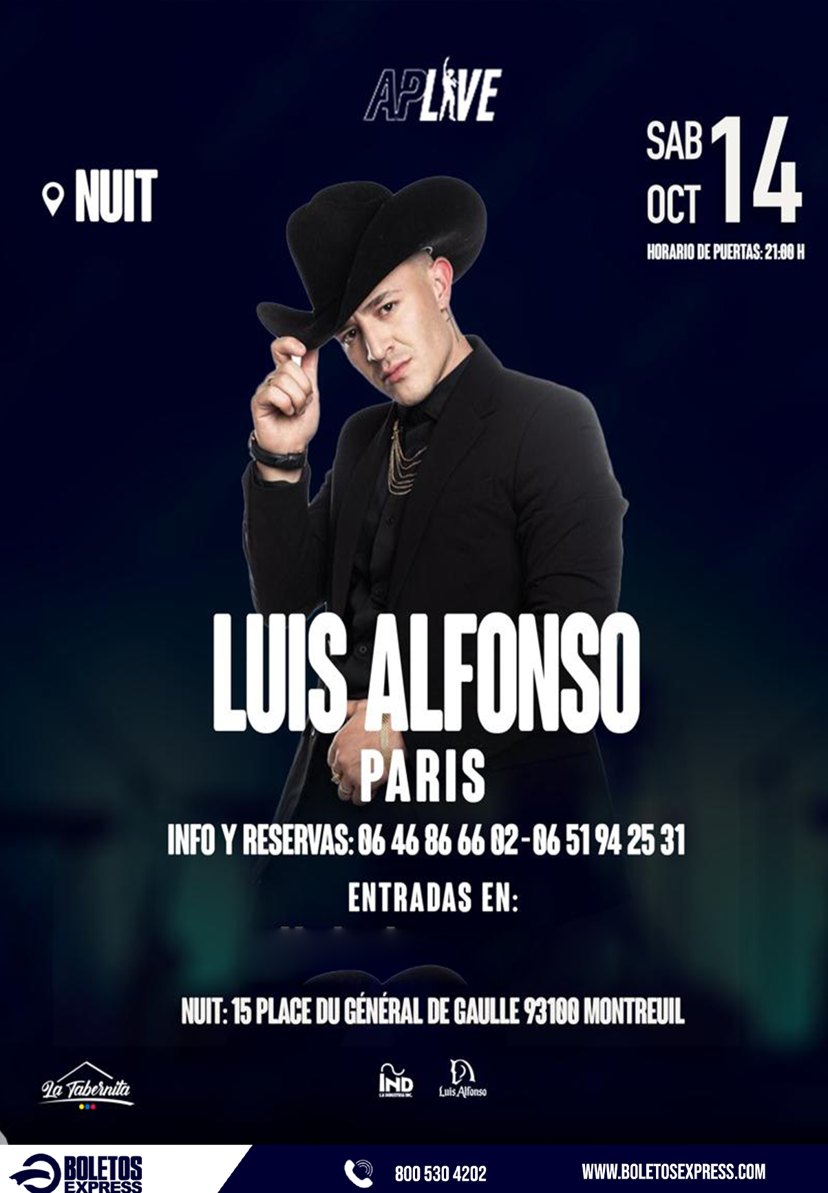 Buy tickets for LUIS ALFONSO - PARIS LUIS ALFONSO - PARIS