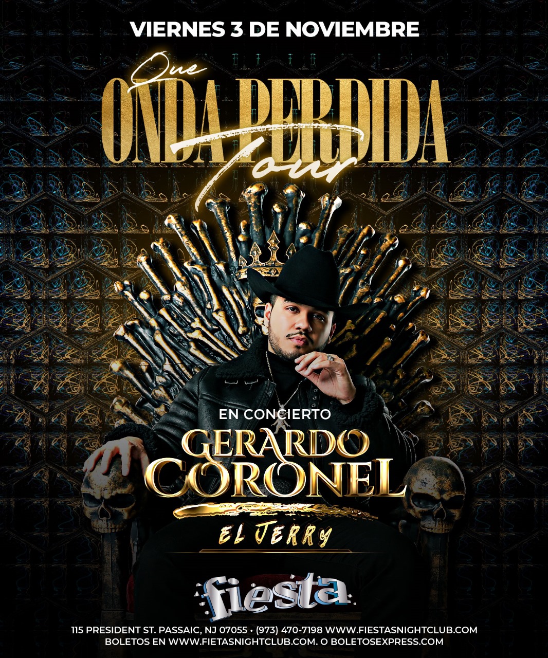 Buy tickets for GERARDO CORONEL, EL JERRY EN CONCIERTO GERARDO CORONEL, EL JERRY EN CONCIERTO