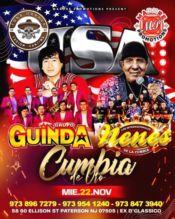 GRUPO GUINDA | LOS INTERNACIONALES NENES DE LA CUMBIA EN New Jersey