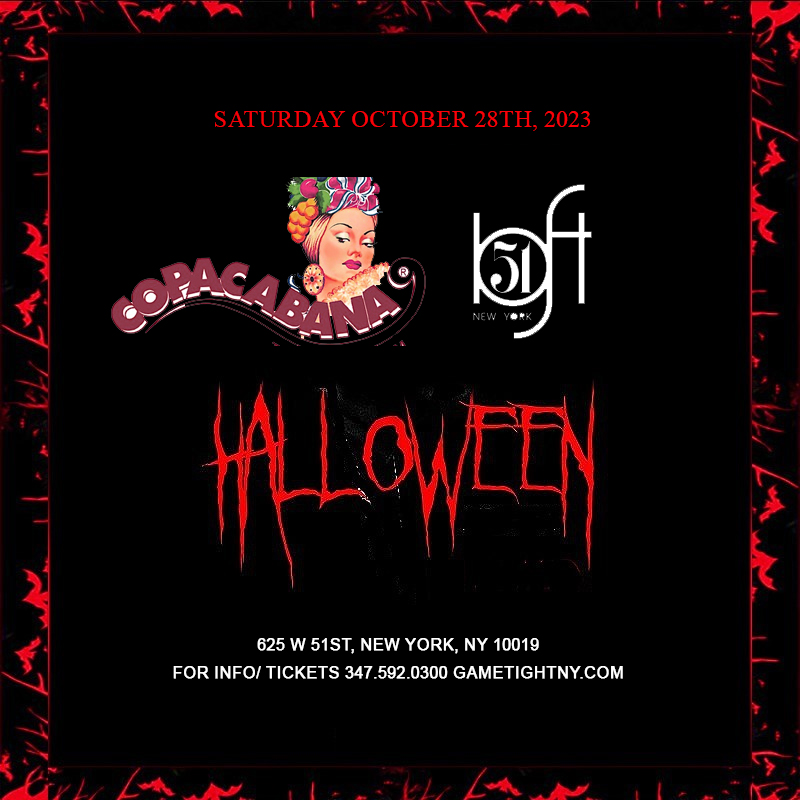 Copacabana Loft 51 NYC Halloween party 2023 only $15