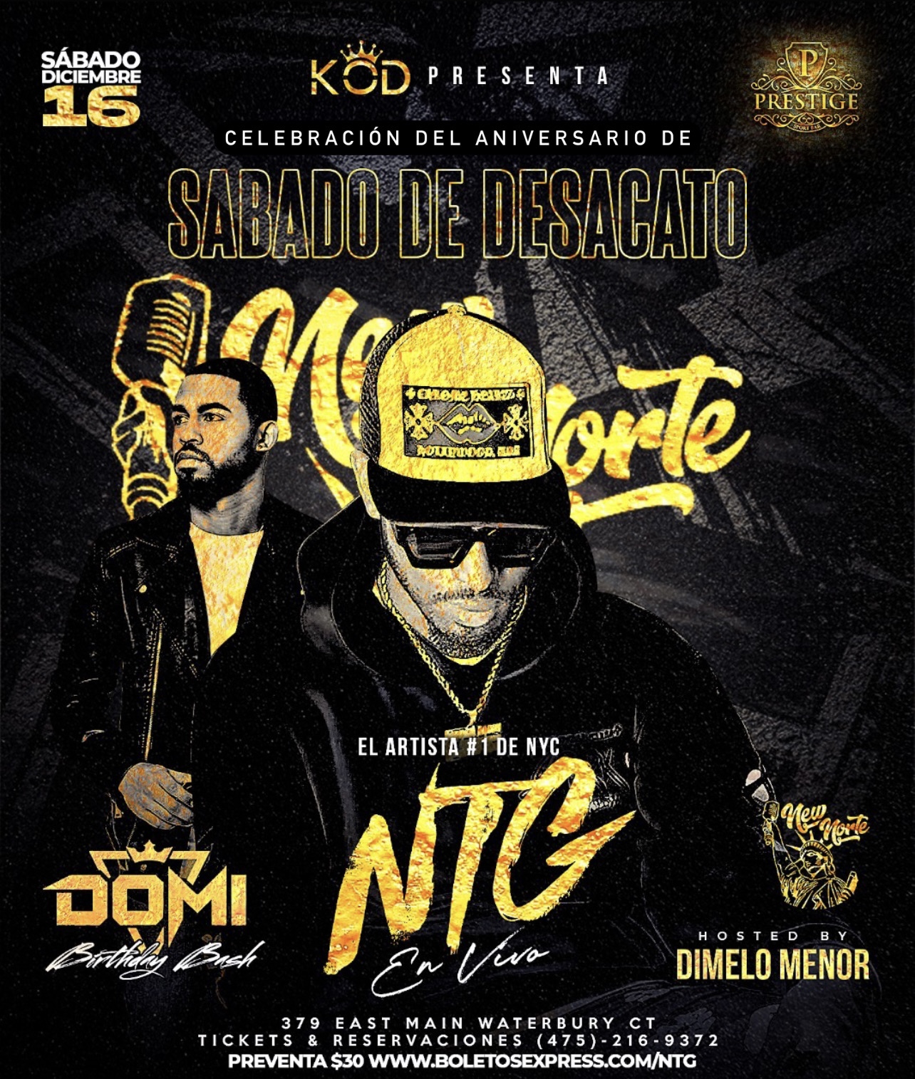 NTG LIVE | DJDOMI BIRTHDAY BASH @ PRESTIGE BAR WATERBURY, CT