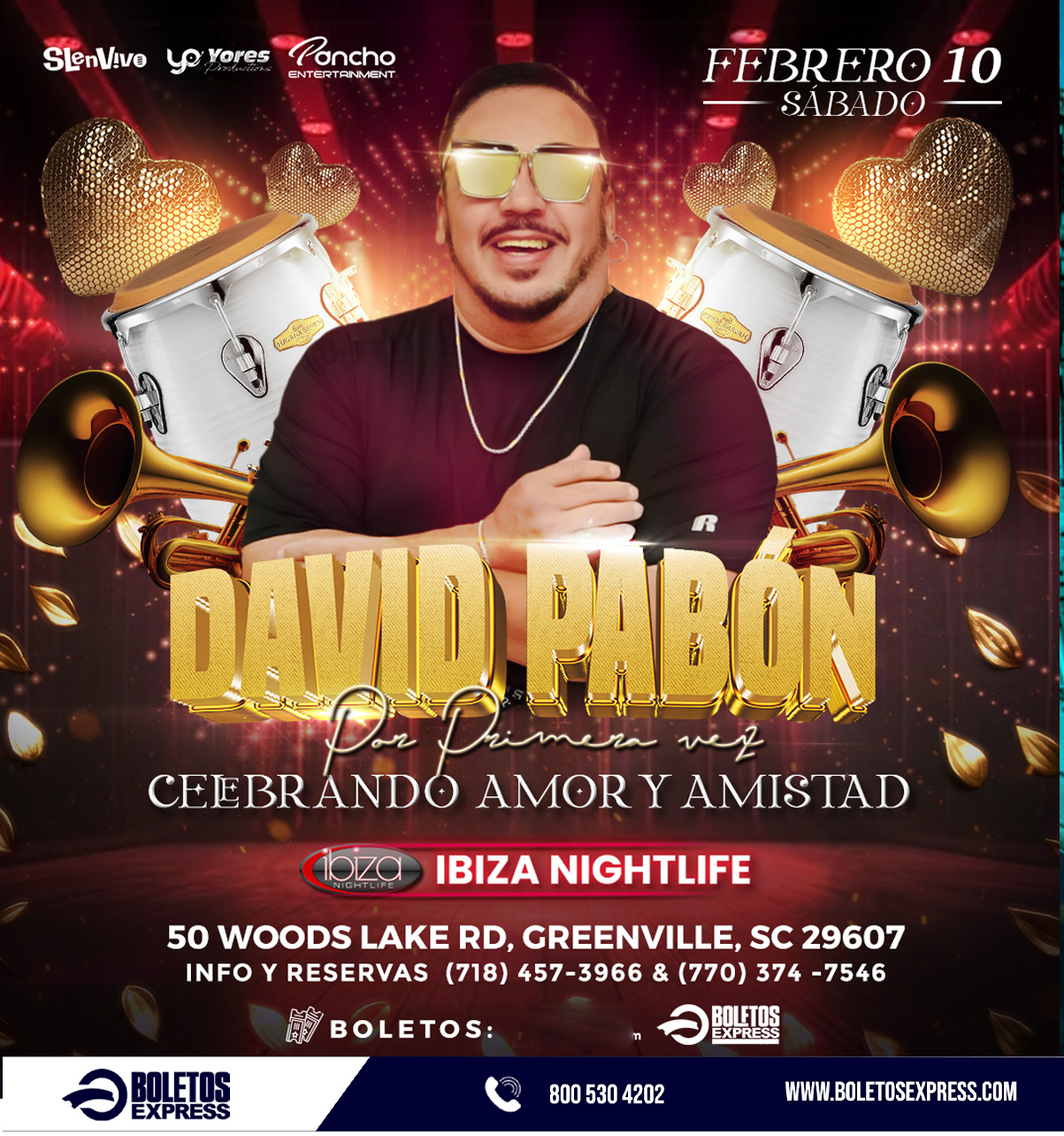 DAVID PABON POR PRIMERA VEZ EN GREENVILLE, SC