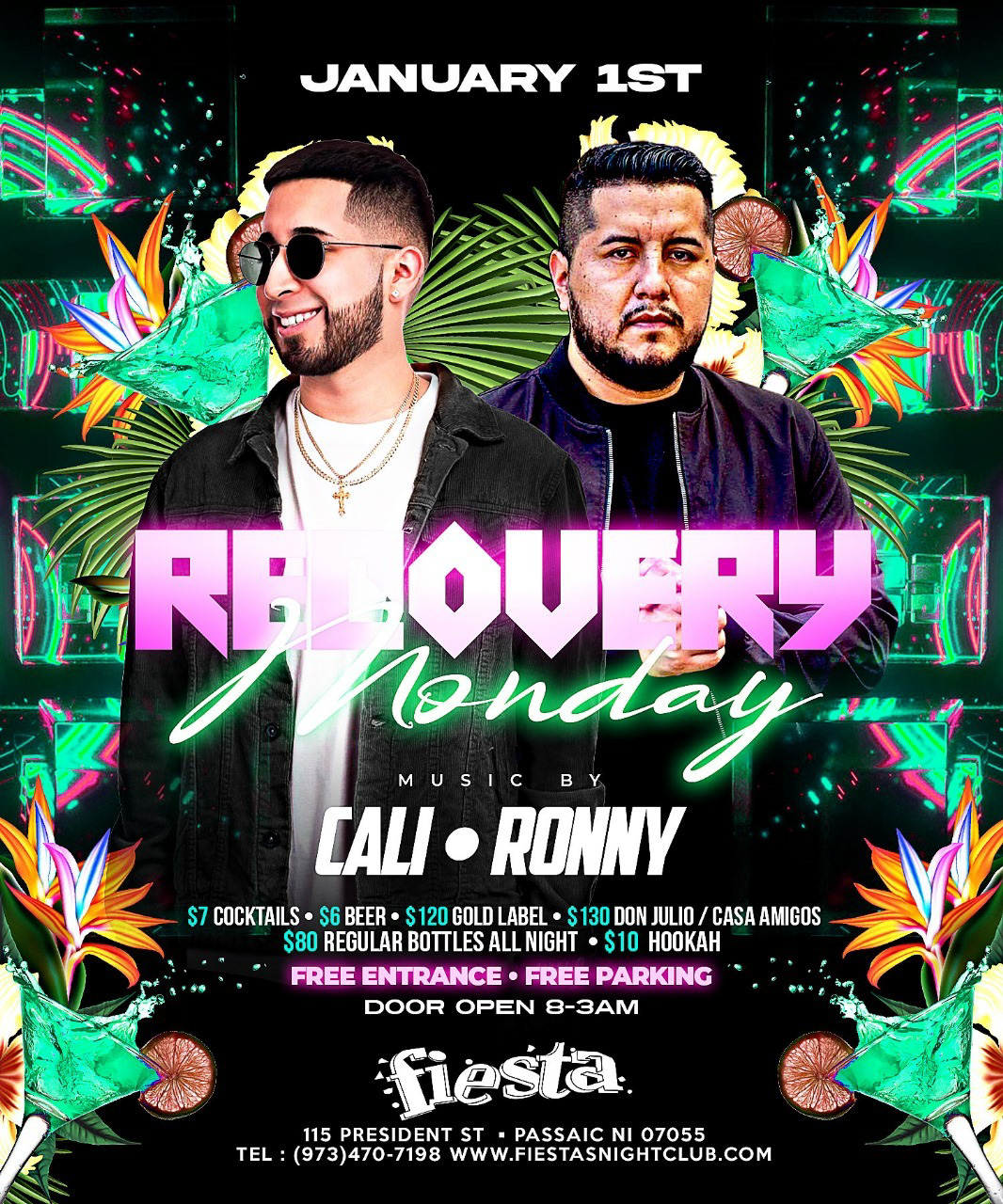 RECOVERY MONDAY, MUSIC BY: DJ CALI, DJ RONNY
