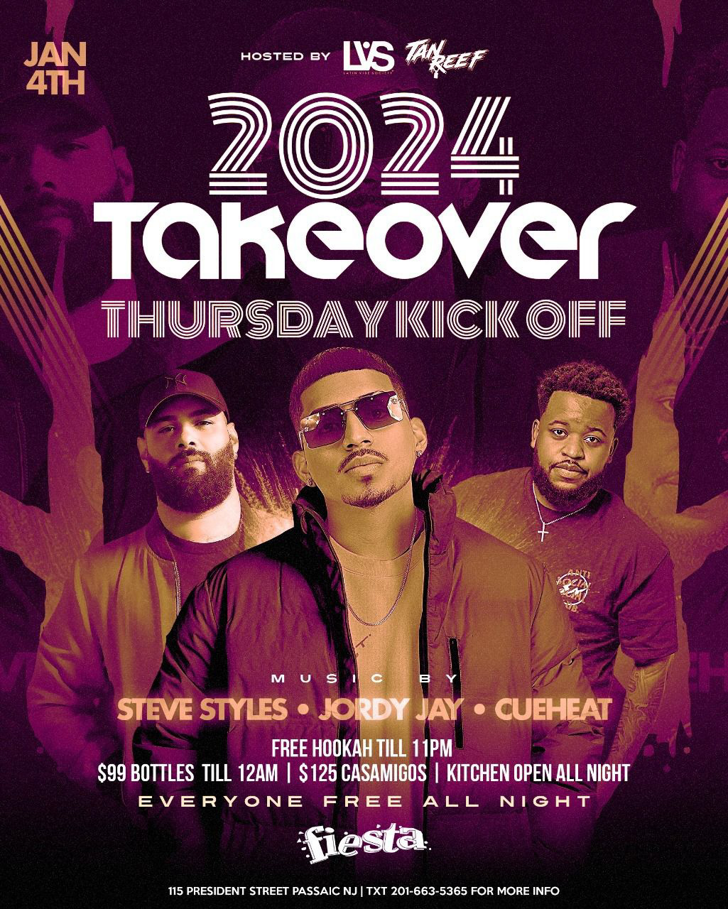 Buy tickets for TAKEOVER THURSDAY KICK OFF MUSIC BY STEVE STYLES, JORDY JAY, CUEHEAT TAKEOVER THURSDAY KICK OFF MUSIC BY STEVE STYLES, JORDY JAY, CUEHEAT