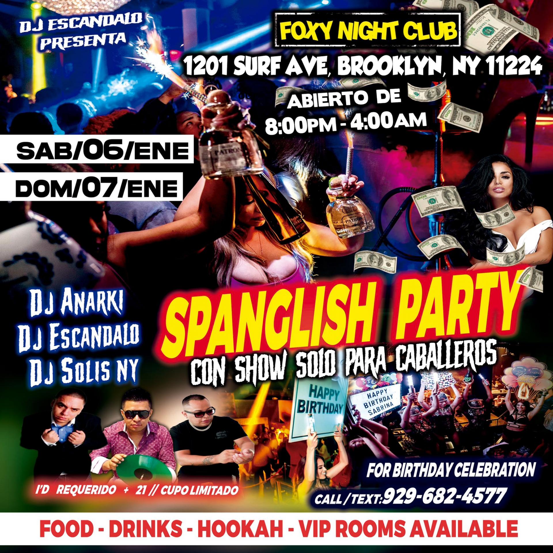 Buy tickets for Spanglish Party + Dj Anarki + Dj Escandalo + Dj Solis + SABADO 06 ENERO Spanglish Party + Dj Anarki + Dj Escandalo + Dj Solis + SABADO 06 ENERO