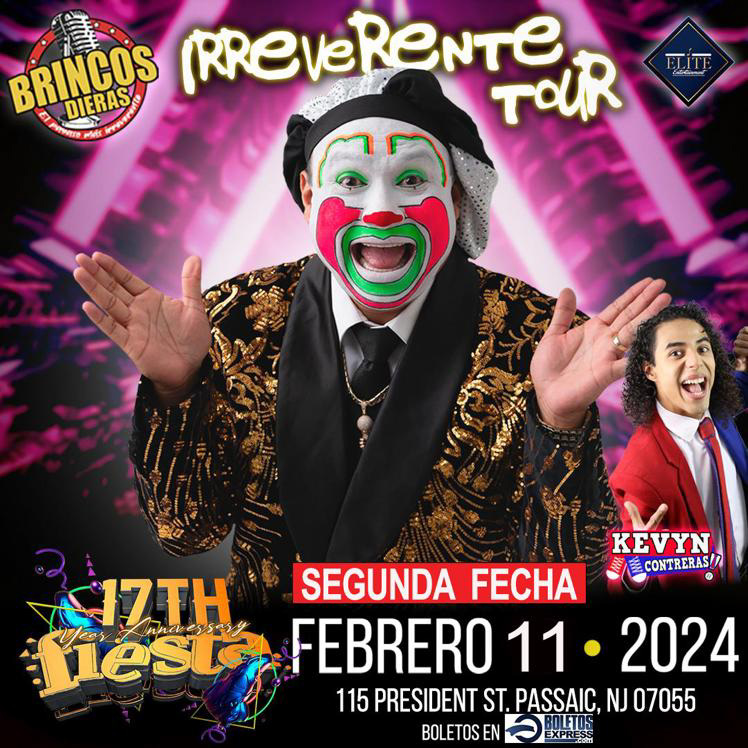 Buy tickets for BRINCOS DIERAS Y KEVIN CONTRERAS TOUR 2024 SEGUNDA FECHA BRINCOS DIERAS Y KEVIN CONTRERAS TOUR 2024 SEGUNDA FECHA
