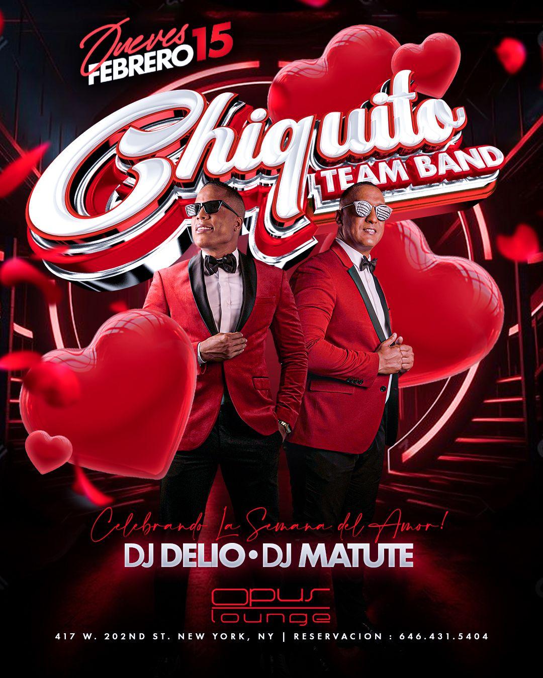 Buy tickets for CHIQUITO TEAM BAND EN CONCIERTO @ OPUS LOUNGE NY CHIQUITO TEAM BAND EN CONCIERTO @ OPUS LOUNGE NY