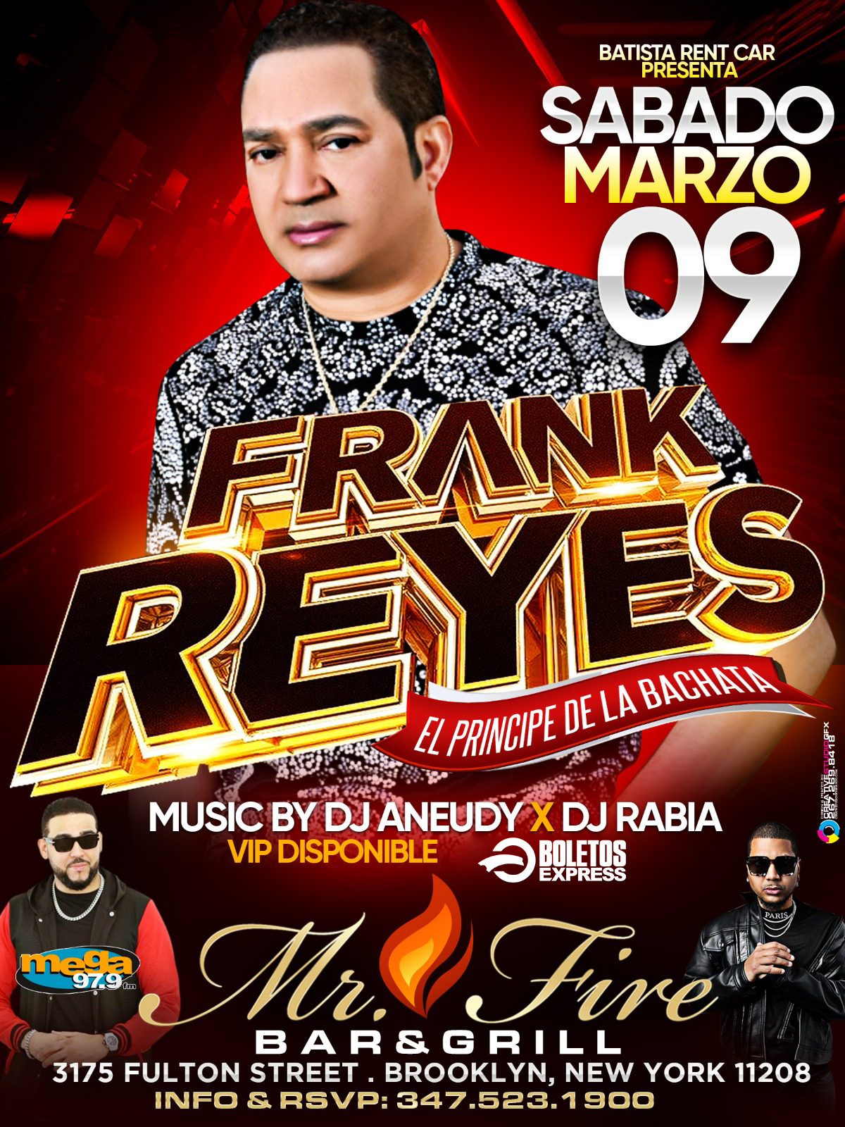 Buy tickets for FRANK REYES FRANK REYES