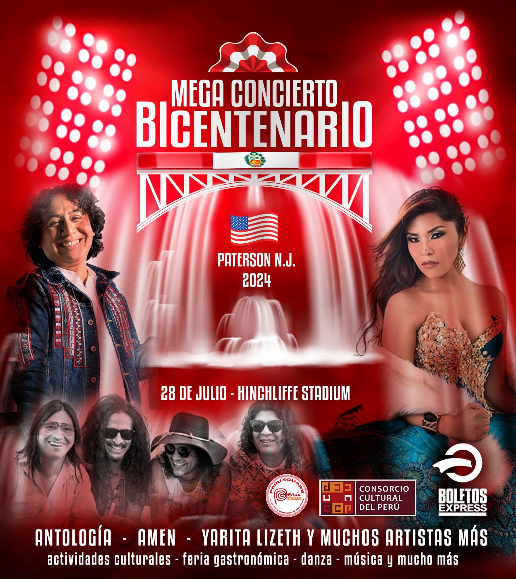 MEGA CONCIERTO BICENTENARIO PATERSON USA