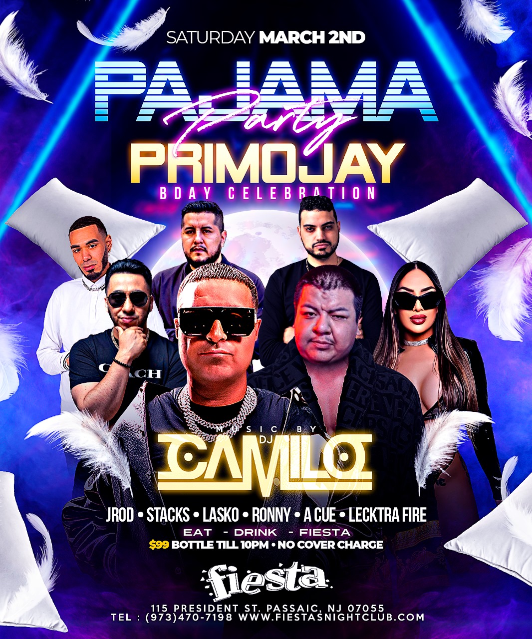 DJ CAMILO, JROD, STACKS, LASKO, RONNY, A CUE, LECKTRA FIRE