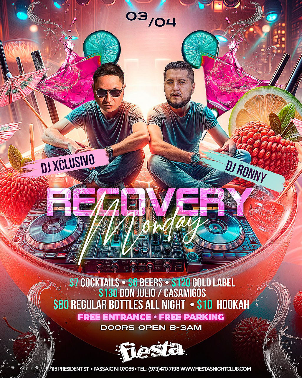 Buy tickets for DJ RONNY, DJ XCLUSIVO; RECOVERY MONDAY DJ RONNY, DJ XCLUSIVO; RECOVERY MONDAY