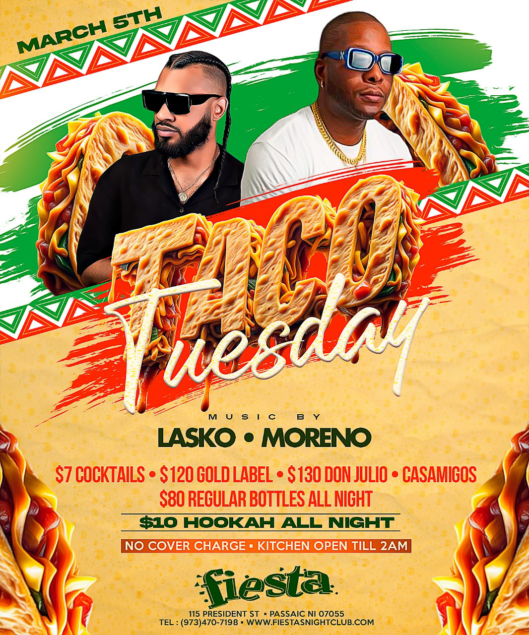 DJ LASKO, DJ MORENO, TACO TUESDAY