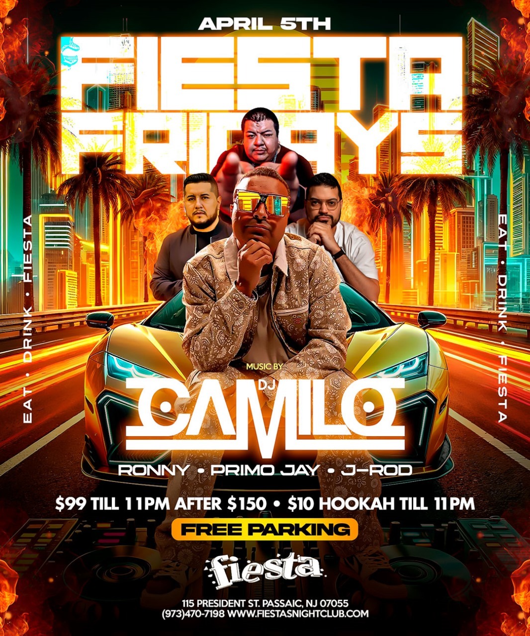 DJ CAMILO, RONNY, PRIMO JAY, J-ROD