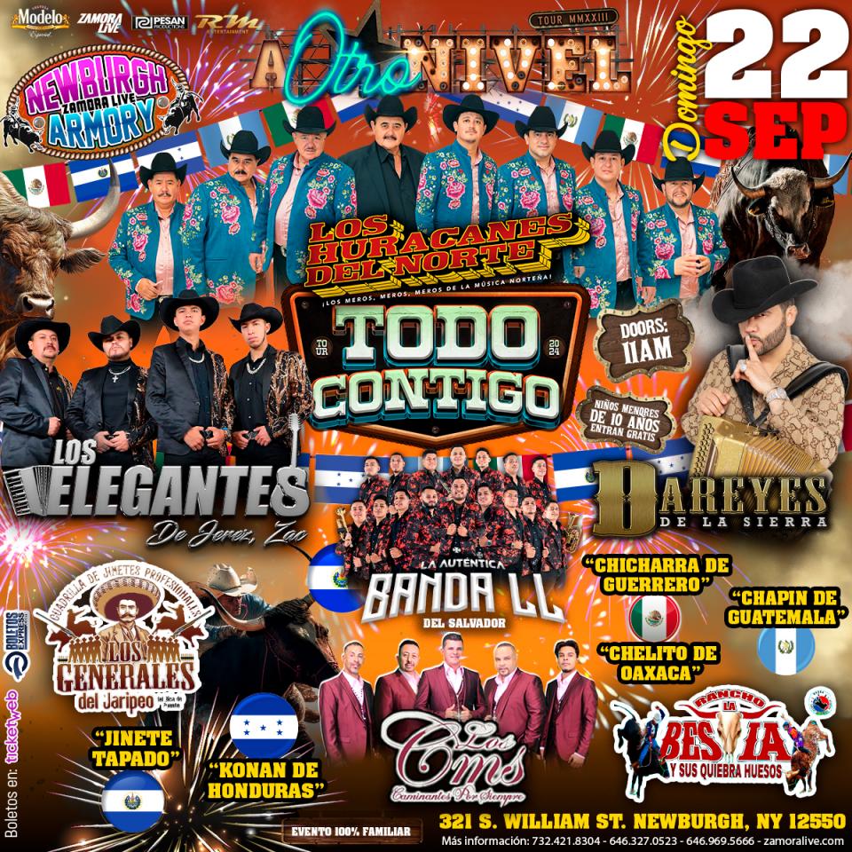 Los Huracanes Del Norte • Elegantes de Jerez • y mas! en Newburgh Armory (JARIPEO)