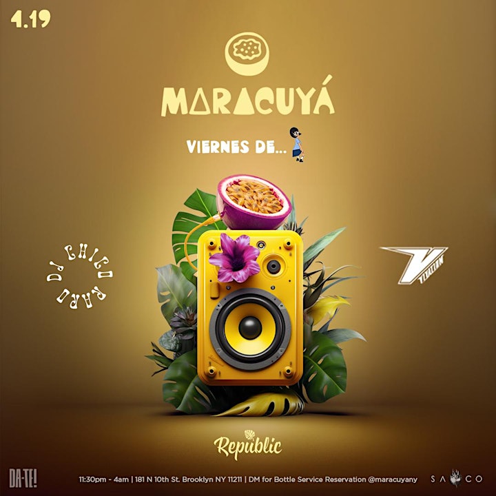 Maracuya Reggaeton Party - Fridays @ Republic - Latin Dance Party