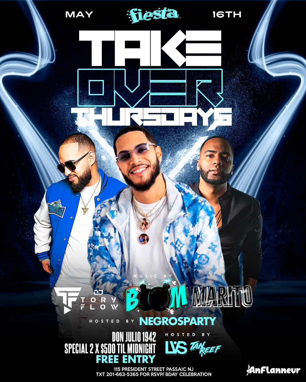 DJ TORY FLOW, DJ BOOM, DJ MARITO