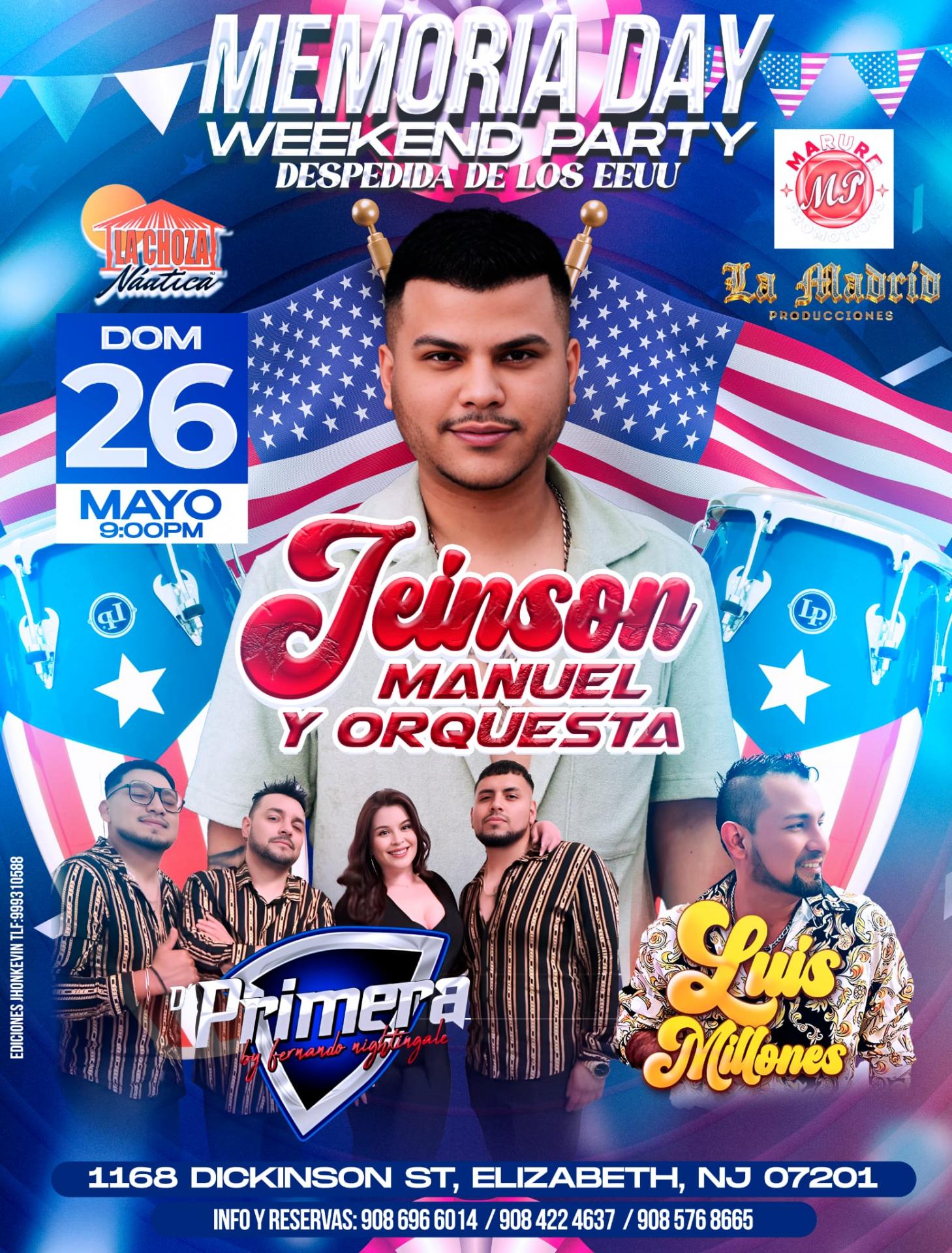 GRAN DESPEDIDA DE LOS EEUU JEINSON MANUEL Y ORQUESTA