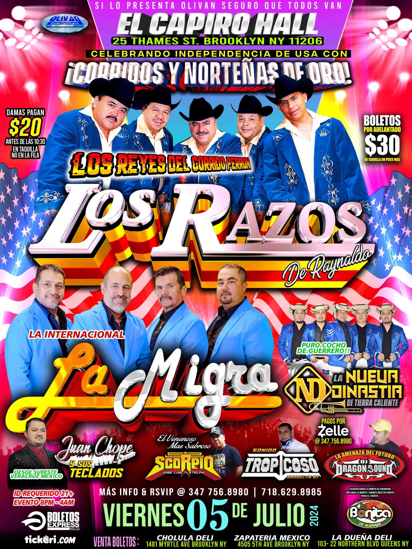 Buy tickets for Los Razos De Reynaldo & Grupo La Migra Los Razos De Reynaldo & Grupo La Migra