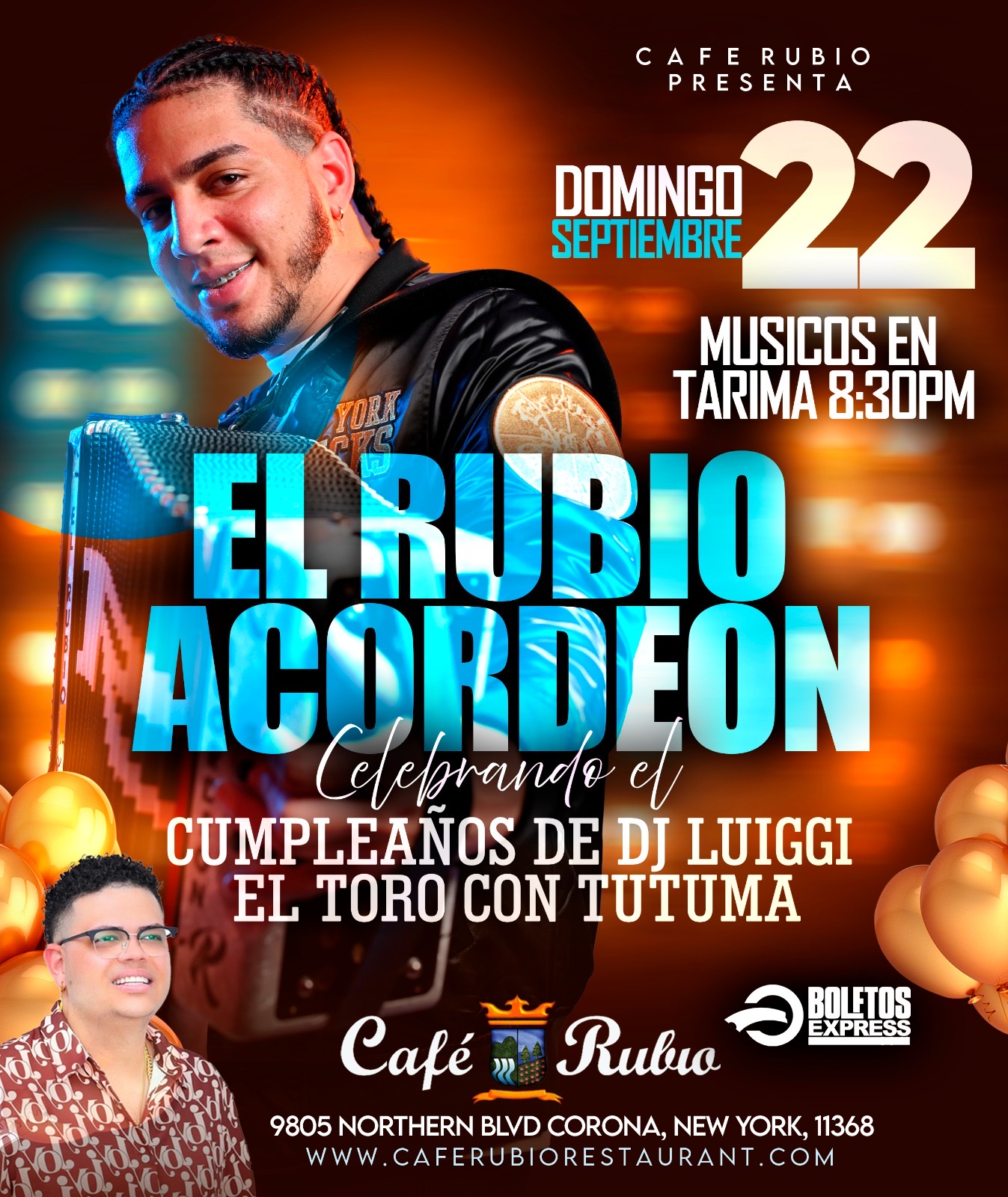 EL RUBIO ACORDEON EN CAFE RUBIO