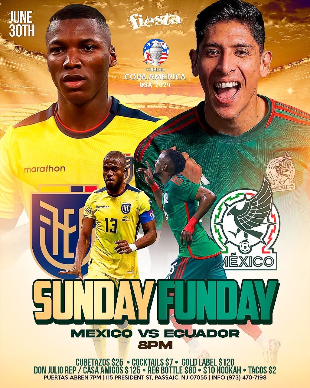 SUNDAY FUNDAY, MEXICO VS. ECUADOR Tickets BoletosExpress