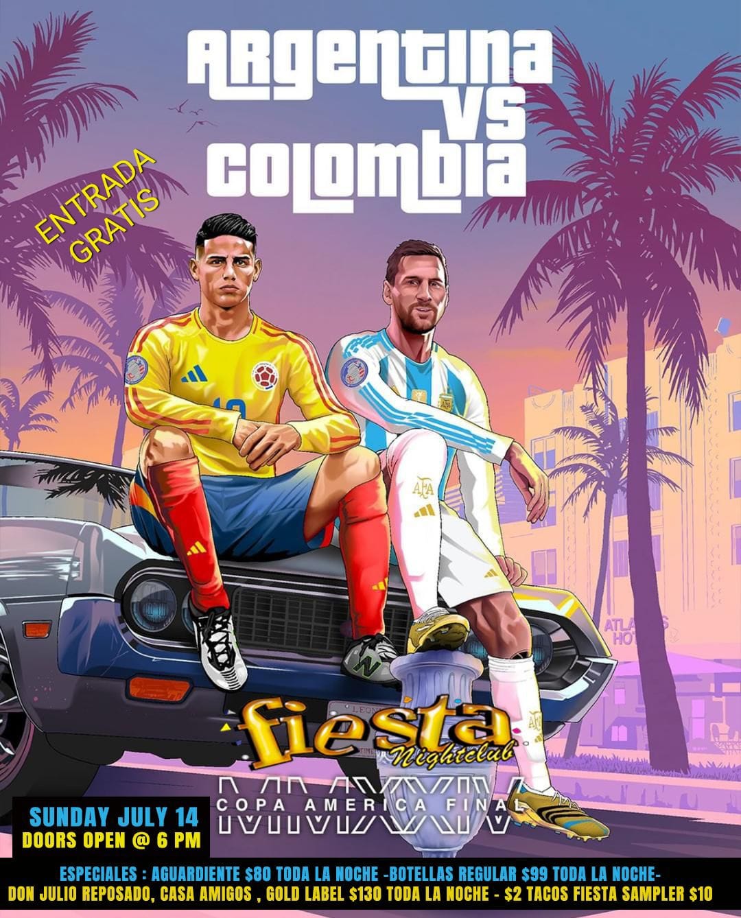 FINAL COPA AMERICA ARGENTINA VS. COLOMBIA