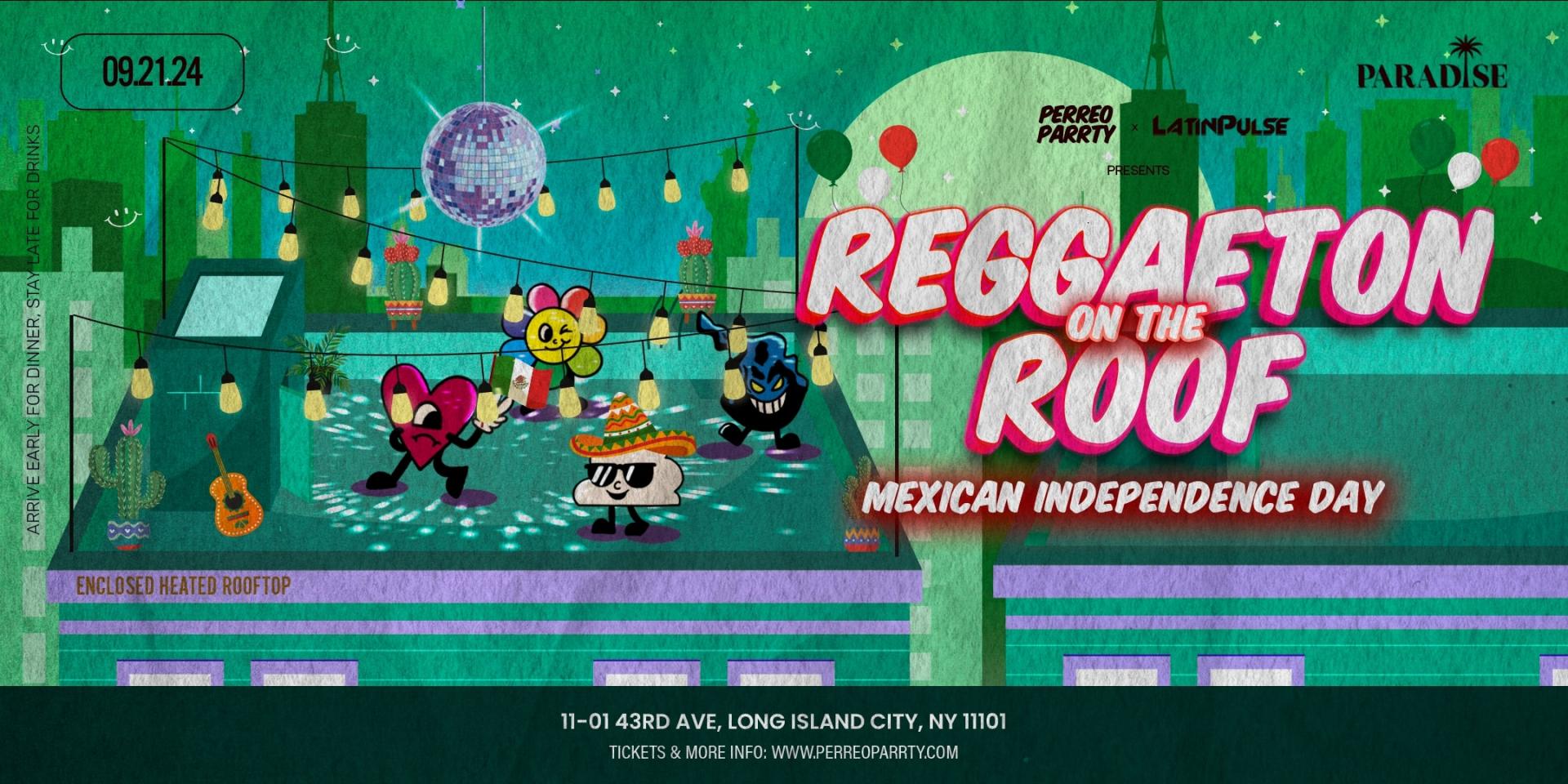 Reggaeton on the ROOF - Latin & Reggaeton Event - Mexican Independence