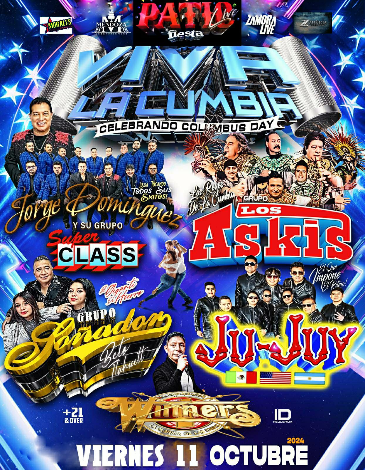 Buy tickets for JORGE DOMINGUEZ Y SU GRUPO SUPER CLASS, LOS ASKIS, GRUPO SOÑADOR, JU-JUY, WINNERS JORGE DOMINGUEZ Y SU GRUPO SUPER CLASS, LOS ASKIS, GRUPO SOÑADOR, JU-JUY, WINNERS
