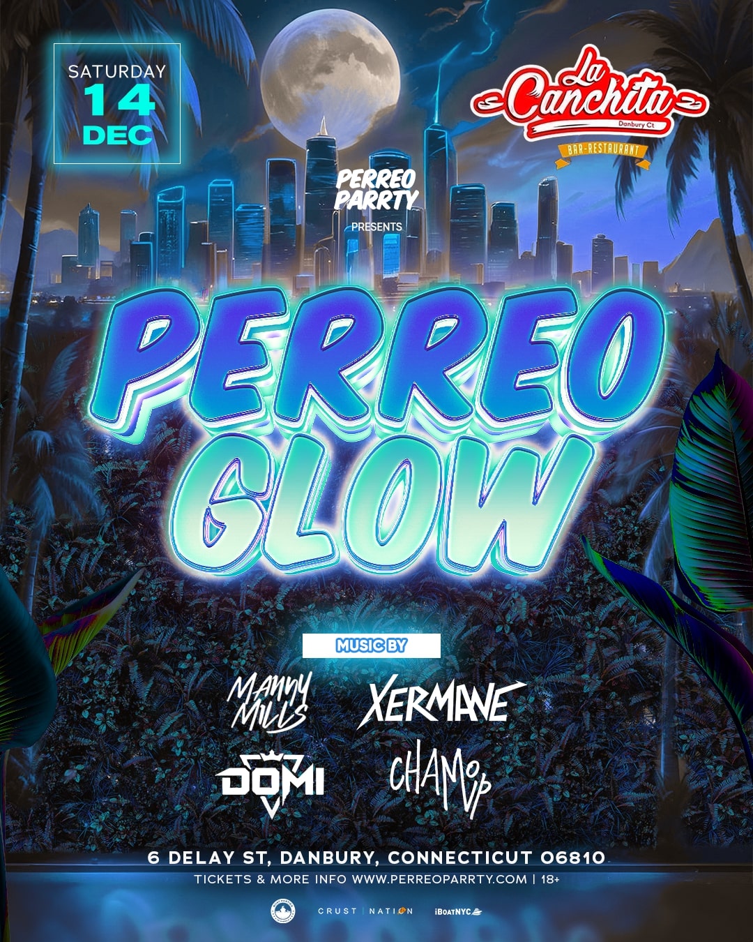 PERREO GLOW @ La Canchita -  Latin & Reggaeton Dance Party, 18+