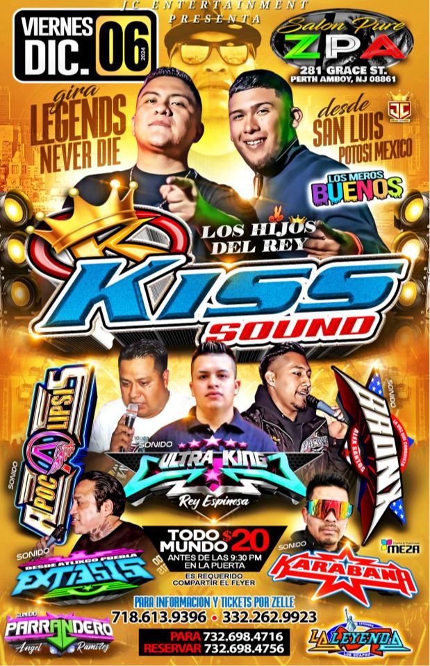 LOS HIJOS DEL REY KISSOUND EN PERTH AMBOY NJ