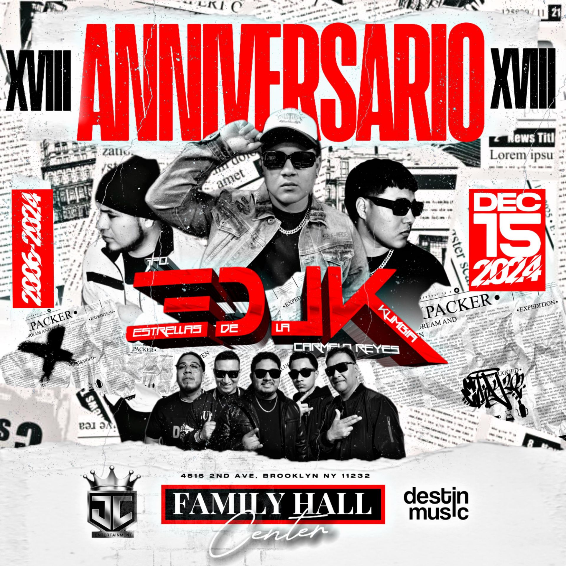 XVIII ANIVERSARIO ESTRELLAS DE LA KUMBIA