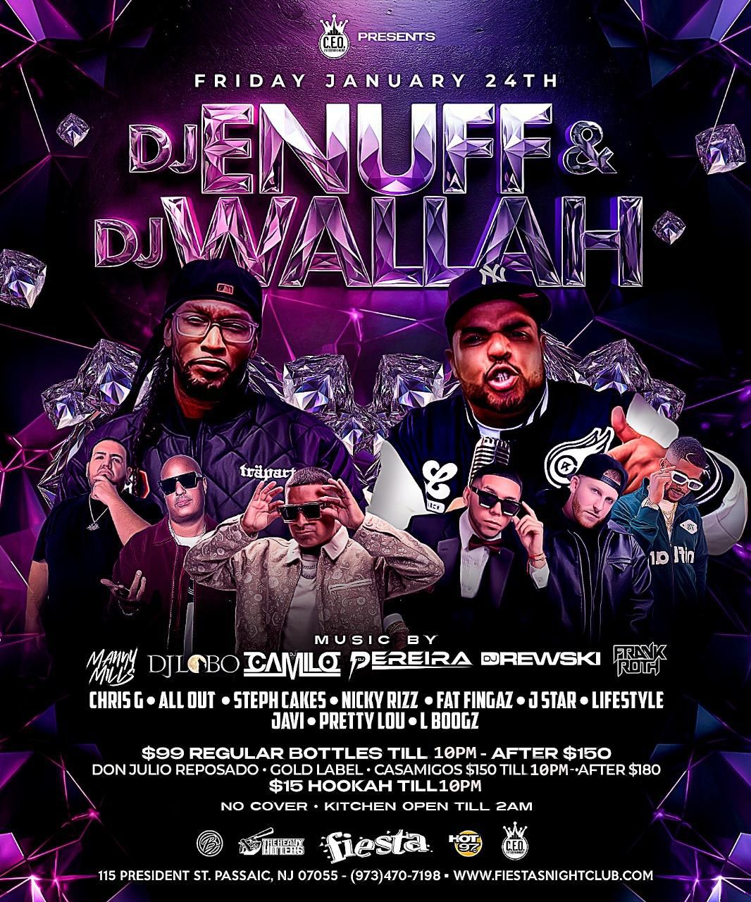Buy tickets for DJ ENUFF & DJ WALLAH WITH MANNY MILLS, DJ LOBO, DJ CAMILO, DJ PEREIRA, DJ DREWSKI, FRANK ROTH AND MORE DJ ENUFF & DJ WALLAH WITH MANNY MILLS, DJ LOBO, DJ CAMILO, DJ PEREIRA, DJ DREWSKI, FRANK ROTH AND MORE