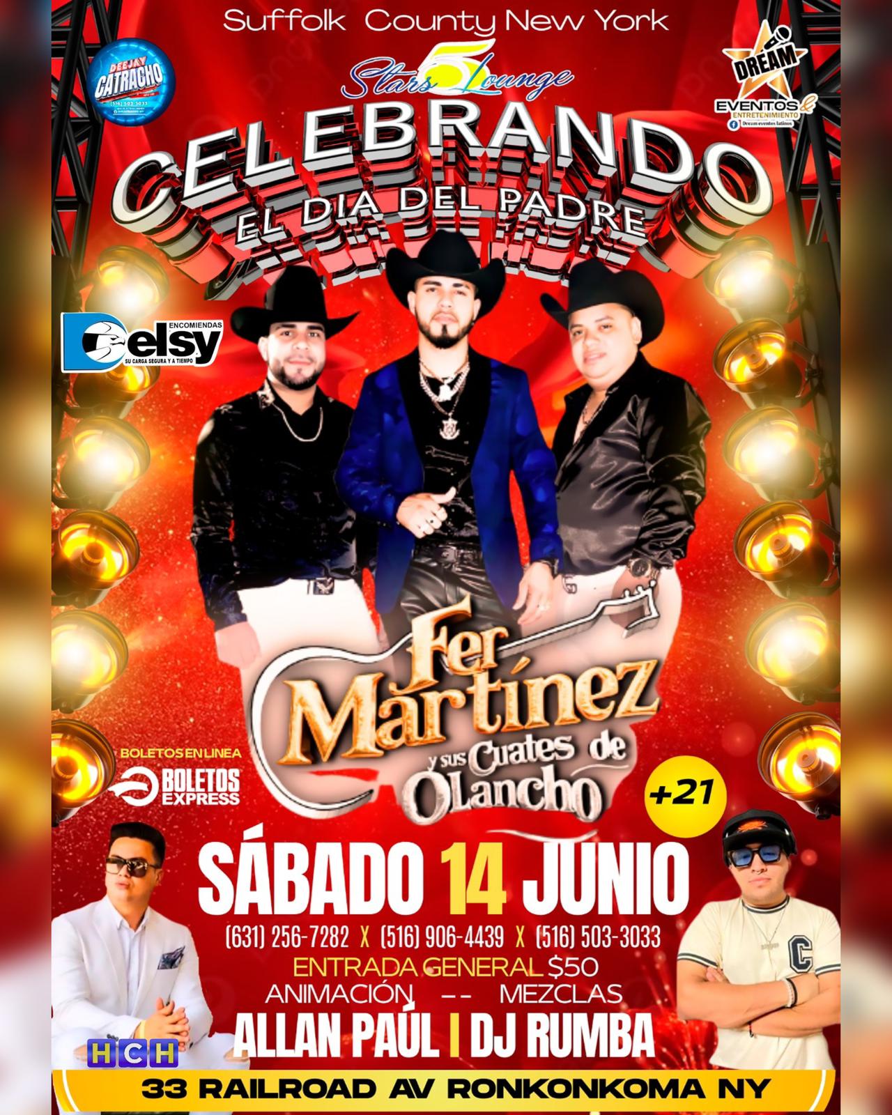 Buy tickets for FER MARTINEZ Y SUS CUATES DE OLANCHO FER MARTINEZ Y SUS CUATES DE OLANCHO