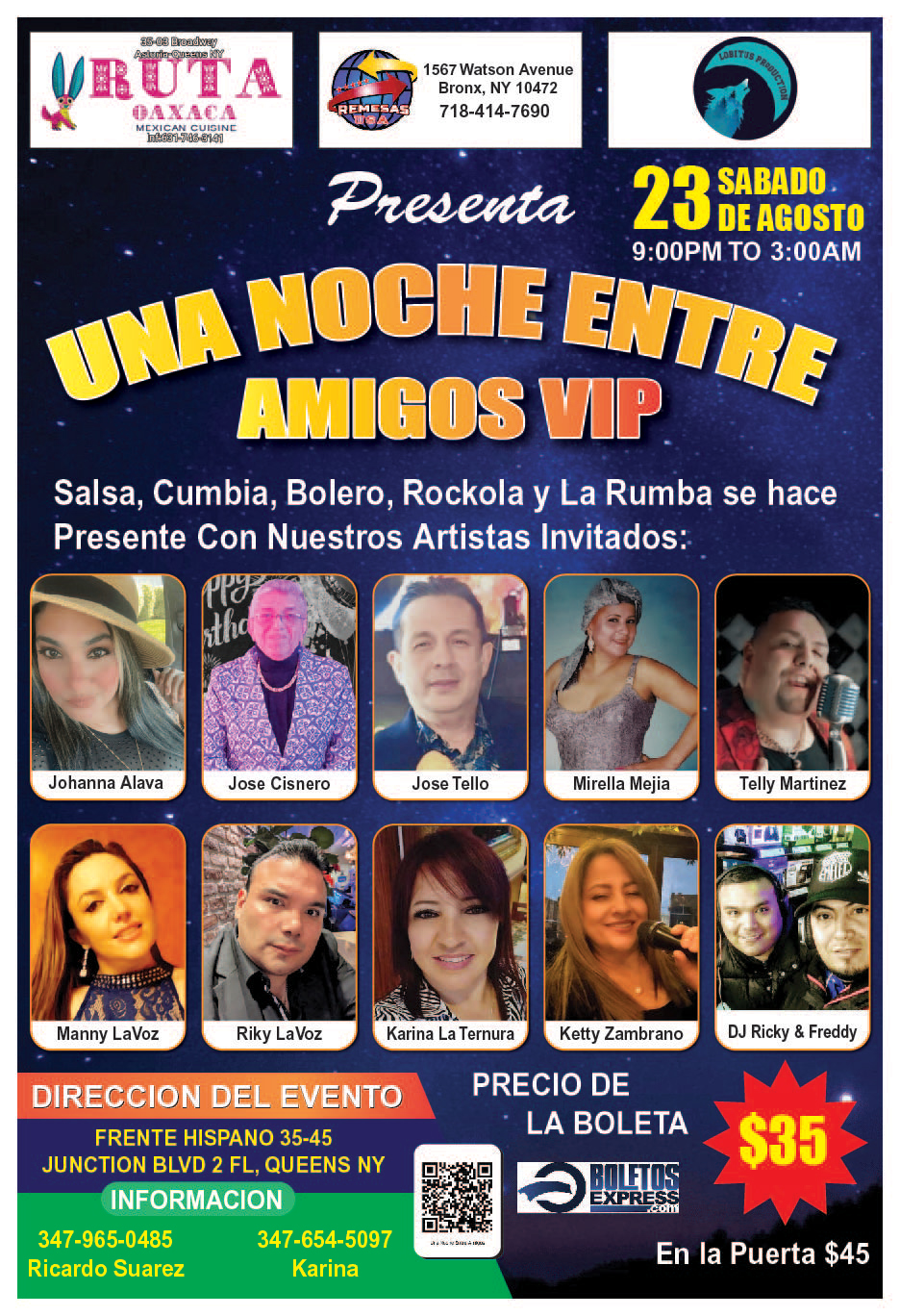 UNA NOCHE ENTRE AMIGOS VIP
