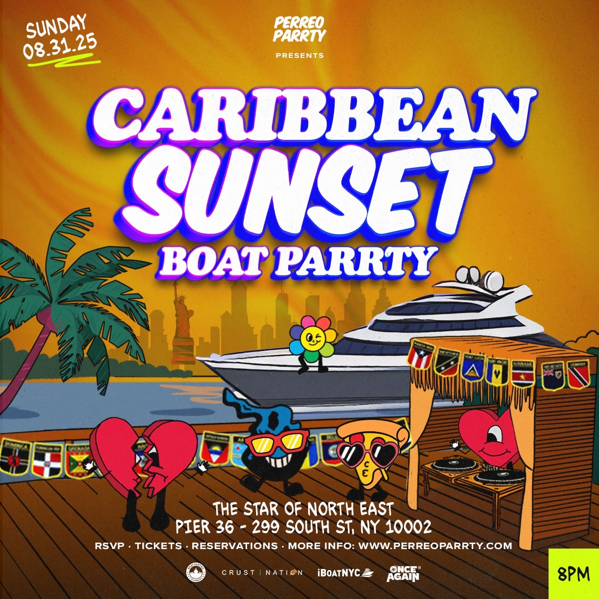 Buy tickets for Caribbean Sunset Boat Party Yacht Cruise NYC Caribbean Sunset Boat Party Yacht Cruise NYC
