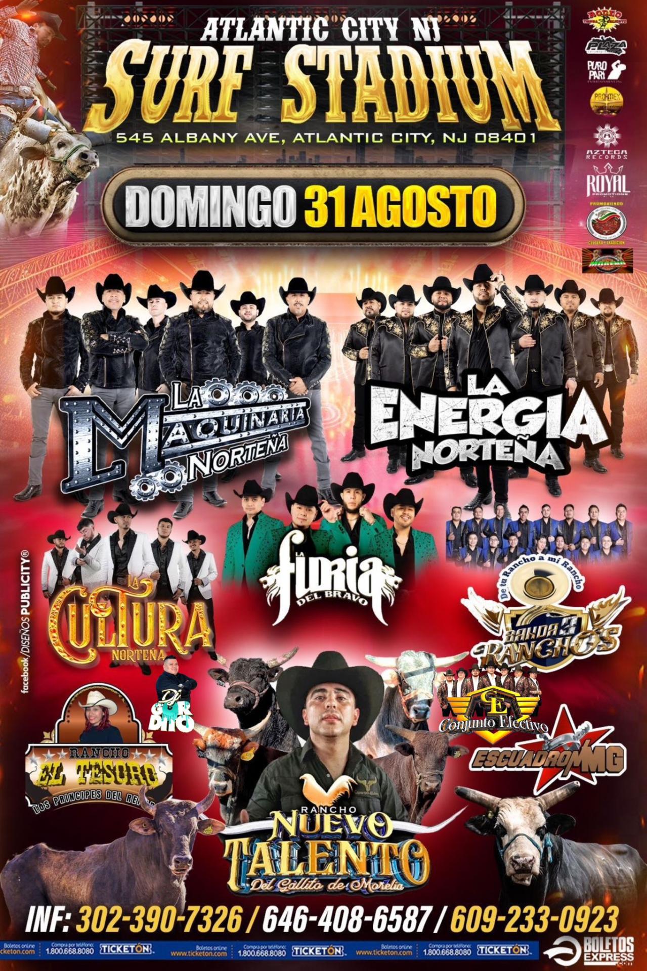 Buy tickets for LA MAQUINA NORTEÑA | LA ENERGIA NORTEÑA | LA FURIA DEL BRAVO & BANDA 3 RANCHOS LA MAQUINA NORTEÑA | LA ENERGIA NORTEÑA | LA FURIA DEL BRAVO & BANDA 3 RANCHOS