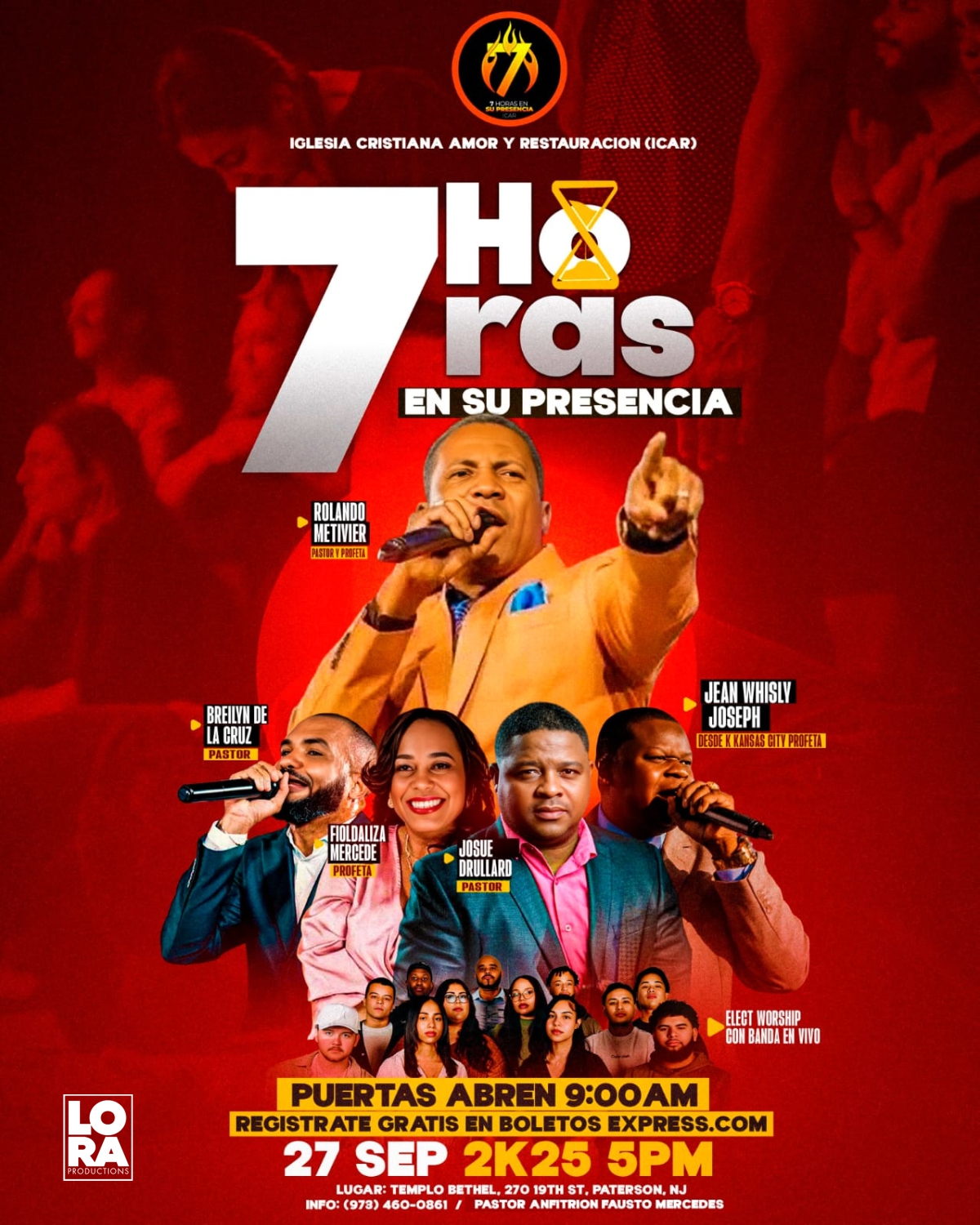 Buy tickets for 7 HORAS EN SU PRESENCIA 7 HORAS EN SU PRESENCIA