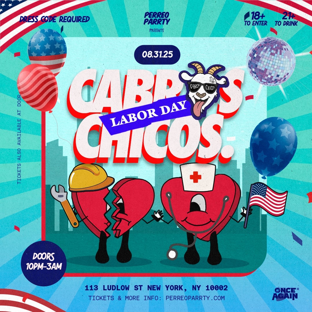 Cabros Chicos - Labor Day Perreo Dance Party in NYC - 18+