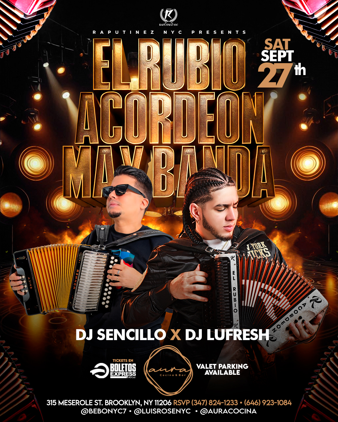 El rubio acordion y Max banda