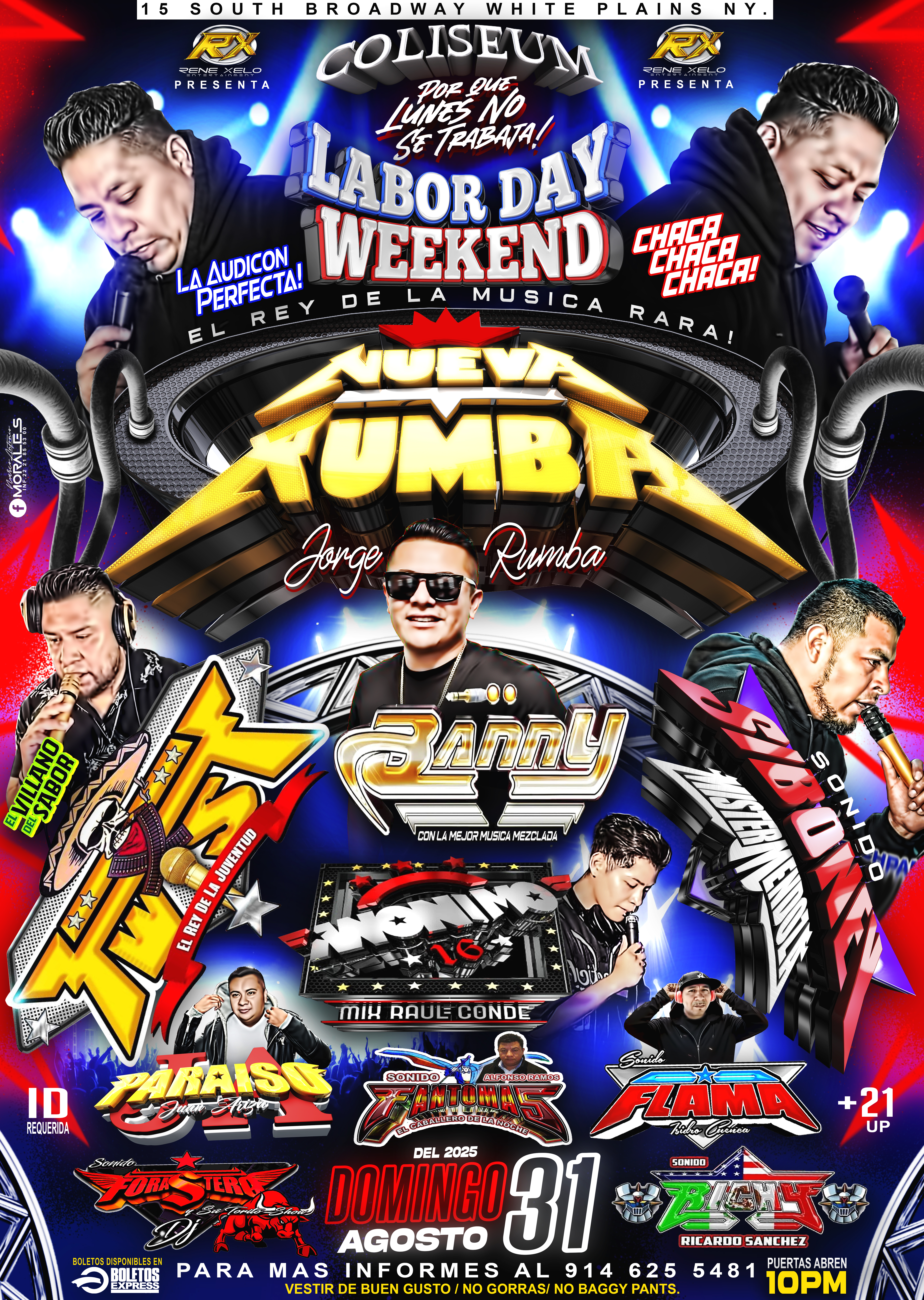 Buy tickets for NUEVA RUMBA | BANNY | TWIST | SIBONEY | PARAISO | FANTOMAS & SONIDO FLAMA NUEVA RUMBA | BANNY | TWIST | SIBONEY | PARAISO | FANTOMAS & SONIDO FLAMA