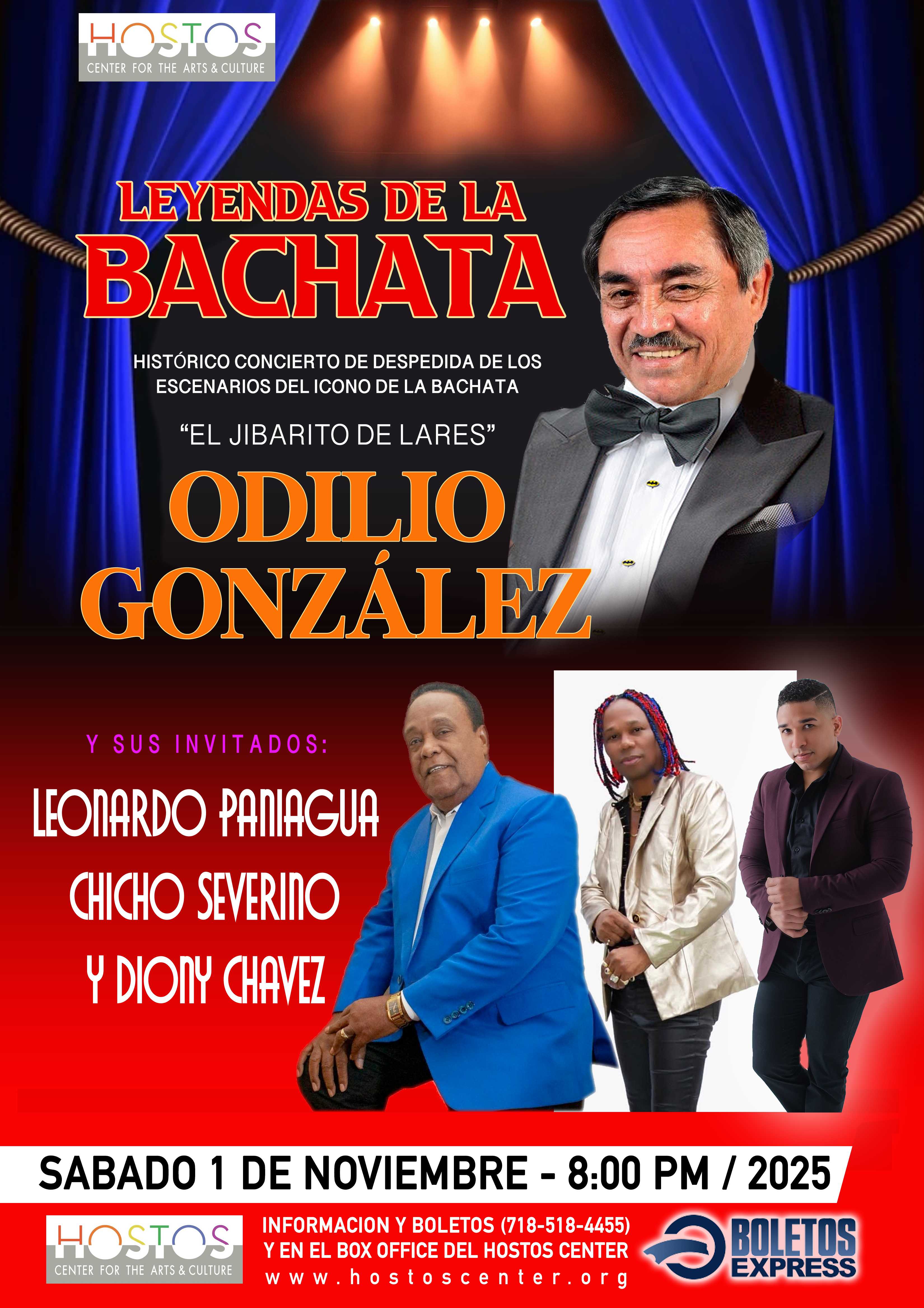 Buy tickets for Odilo González y Leonardo Paniagua: Leyendas de la Bachata Odilo González y Leonardo Paniagua: Leyendas de la Bachata
