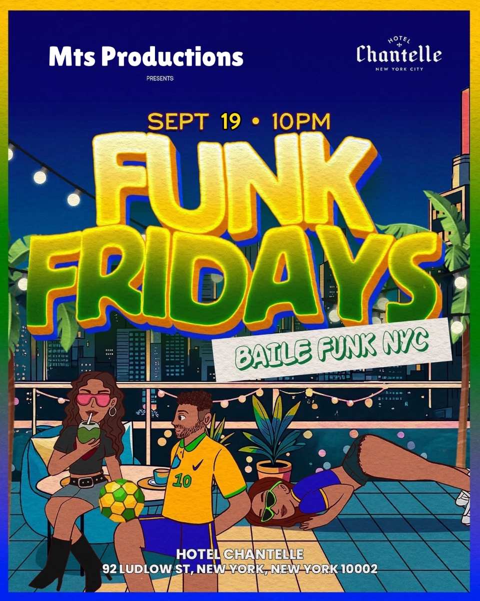 Buy tickets for Celebrate Brasil – Baile Funk Party at Hotel Chantelle Celebrate Brasil – Baile Funk Party at Hotel Chantelle