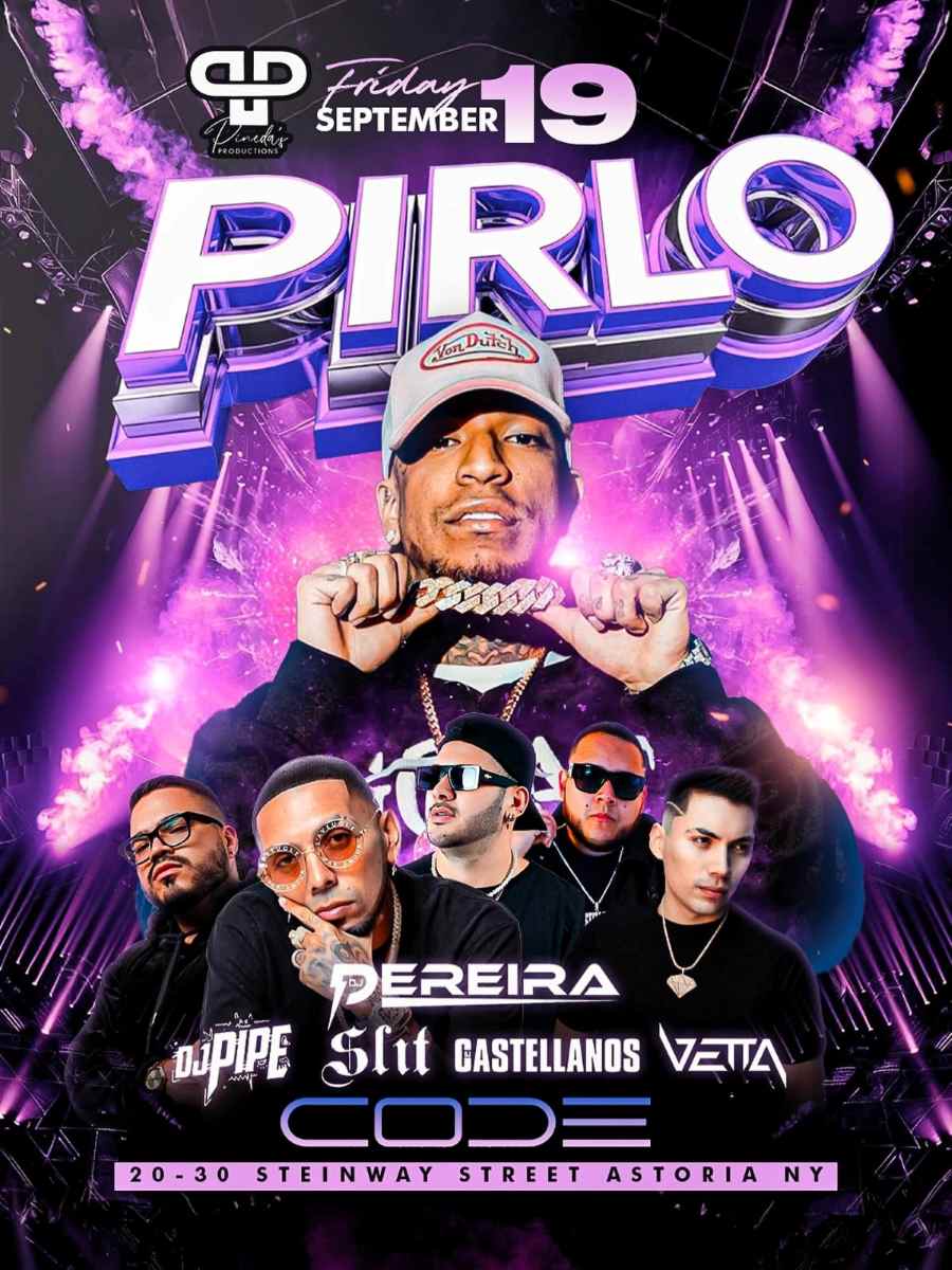 Buy tickets for Friday Night Party at CODE Astoria – Reggaeton Star Pirlo Con Power Live Friday Night Party at CODE Astoria – Reggaeton Star Pirlo Con Power Live