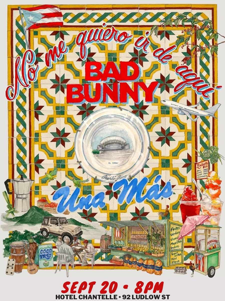 Buy tickets for No Me Quiero Ir de Aquí – Bad Bunny Viewing Party at Hotel Chantelle Rooftop NYC No Me Quiero Ir de Aquí – Bad Bunny Viewing Party at Hotel Chantelle Rooftop NYC