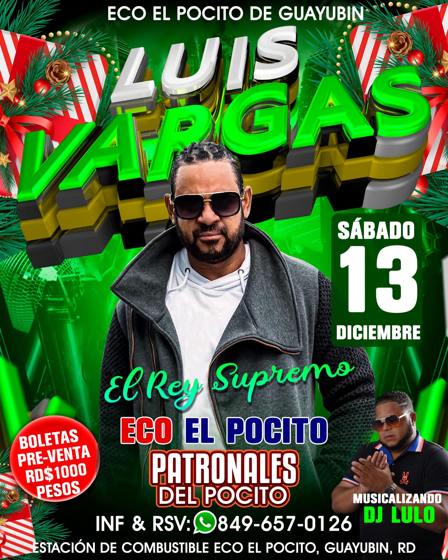 Buy tickets for LUIS VARGAS - EL REY SUPREMO LUIS VARGAS - EL REY SUPREMO