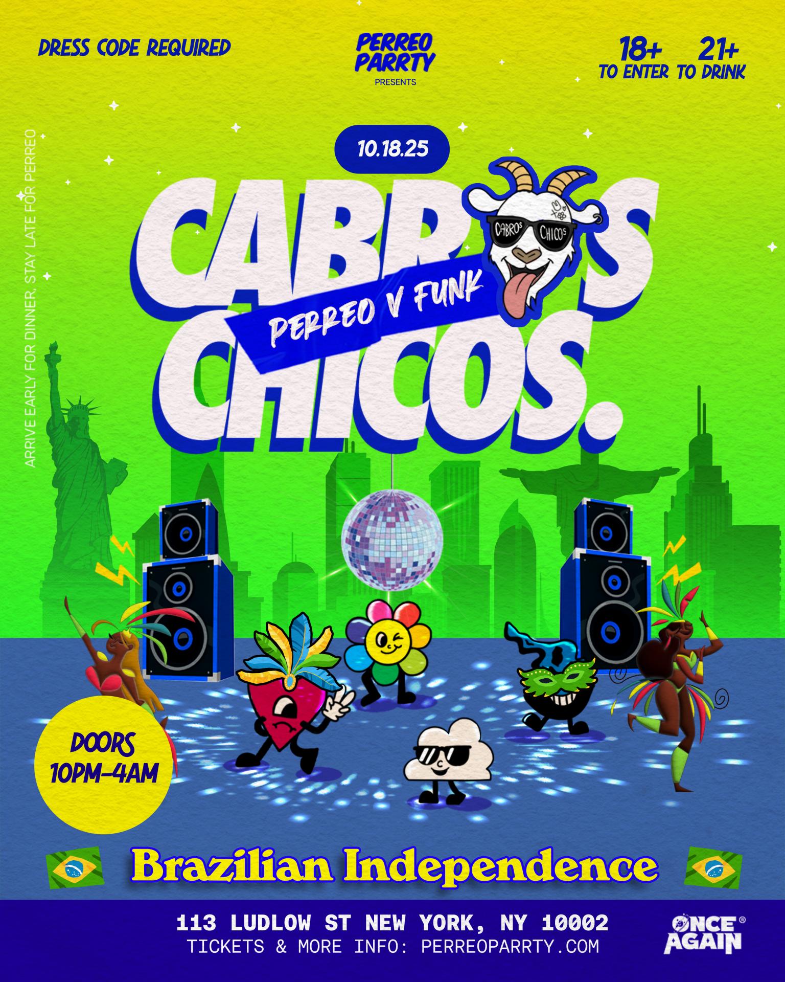 Buy tickets for Cabros Chicos - Perreo v Funk | Dance Party in NYC (18+) Cabros Chicos - Perreo v Funk | Dance Party in NYC (18+)