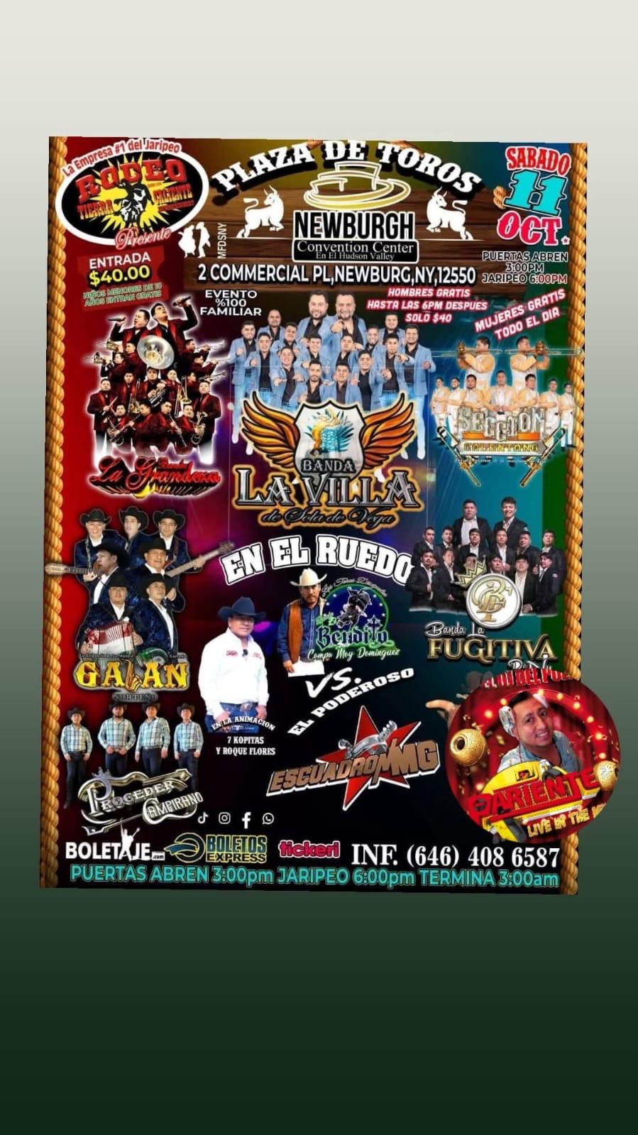 Buy tickets for BANDA LA VILLA | GALAN | BANDA LA FUGITIVA | ESCUADRON MG BANDA LA VILLA | GALAN | BANDA LA FUGITIVA | ESCUADRON MG