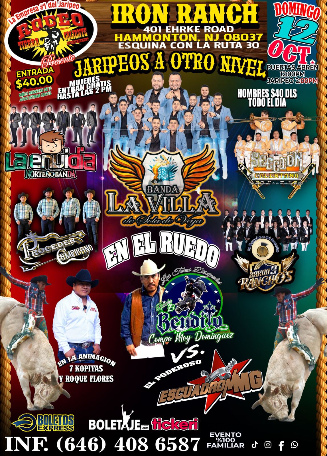 Buy tickets for BANDA LA VILLA | SECCION | PROCEDER CAMPIRANO & BANDA 3 RANCHOS BANDA LA VILLA | SECCION | PROCEDER CAMPIRANO & BANDA 3 RANCHOS