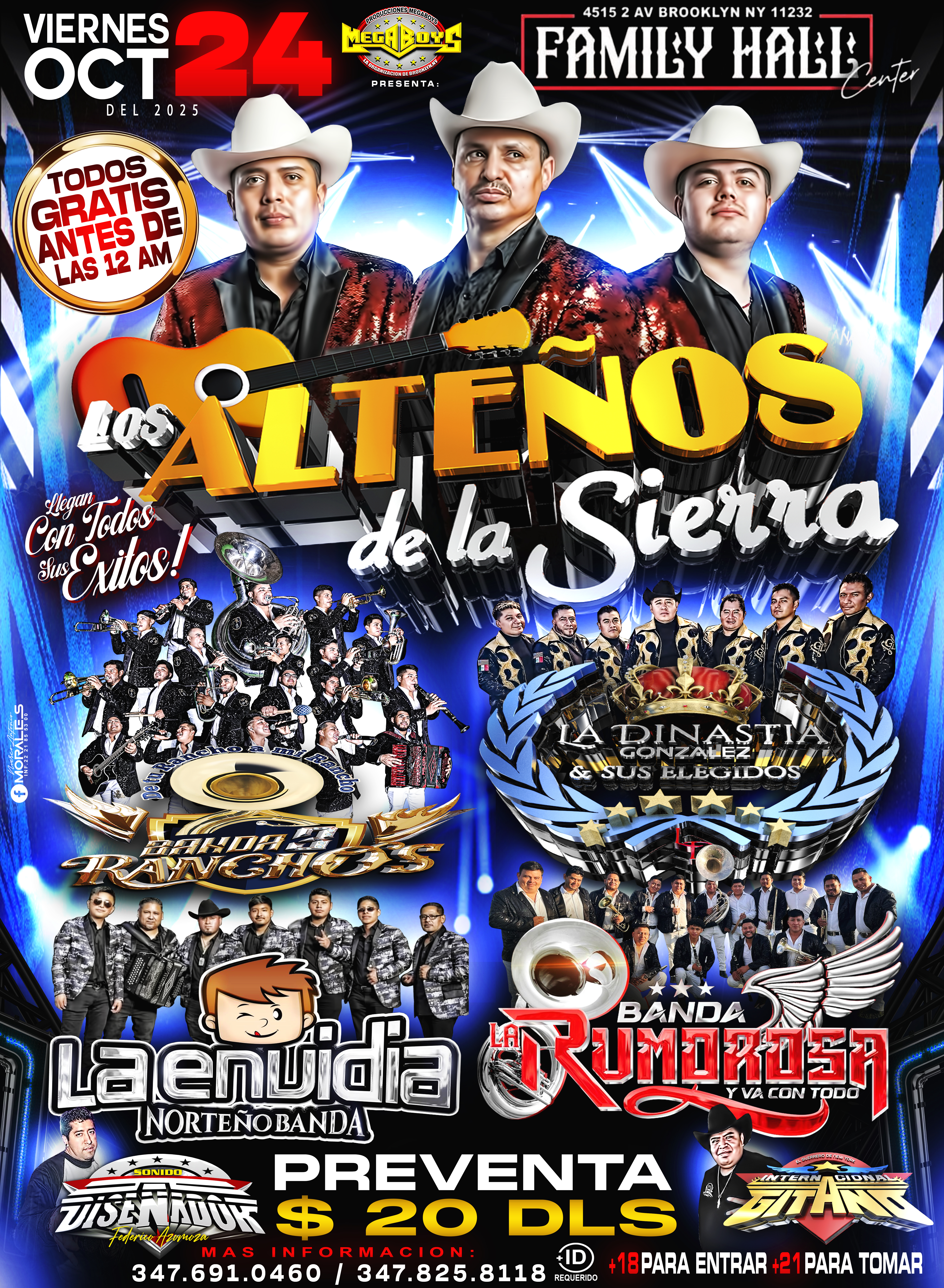 LOS ALTEÑOS DE LA SIERRA | BANDA 3 RANCHOS | LA DINASTIA | LA ENVIDIA NORTEÑA & BANDA RUMDROSA