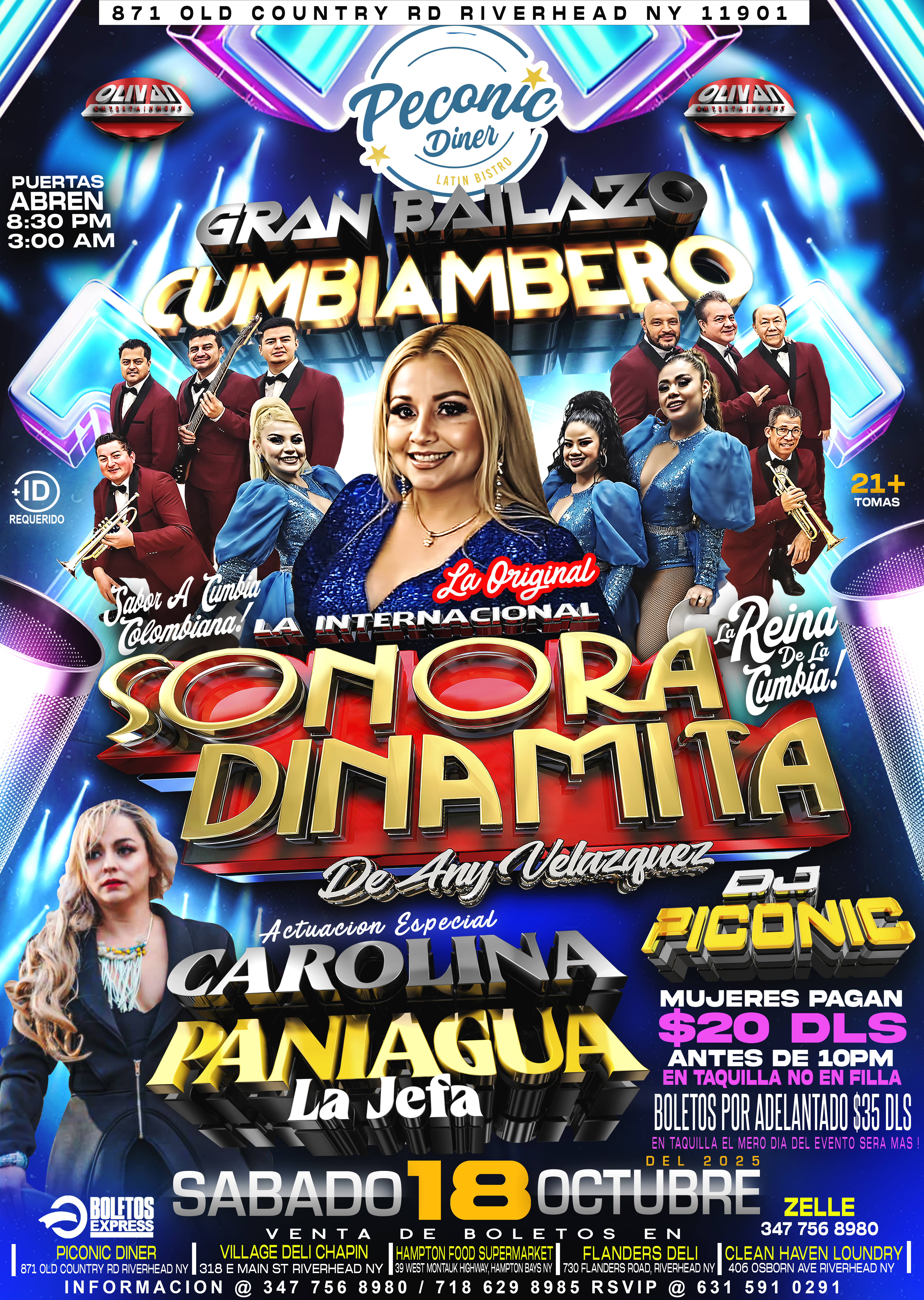 Buy tickets for La International Sonora Dinamita Con Any Velsquez & Carolina Paniagua La International Sonora Dinamita Con Any Velsquez & Carolina Paniagua